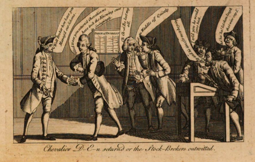 Chevalier D’Eon or the Stock-Brokers Outwitted