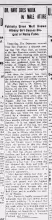 Dr. Hart Does work in Male Attire – Albany Democrat Feb 8, 1918.