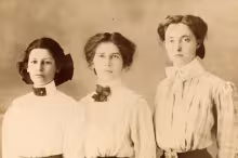 Martha Montague, Inez Easton, Lucille Hart (Albany College Debate Team)